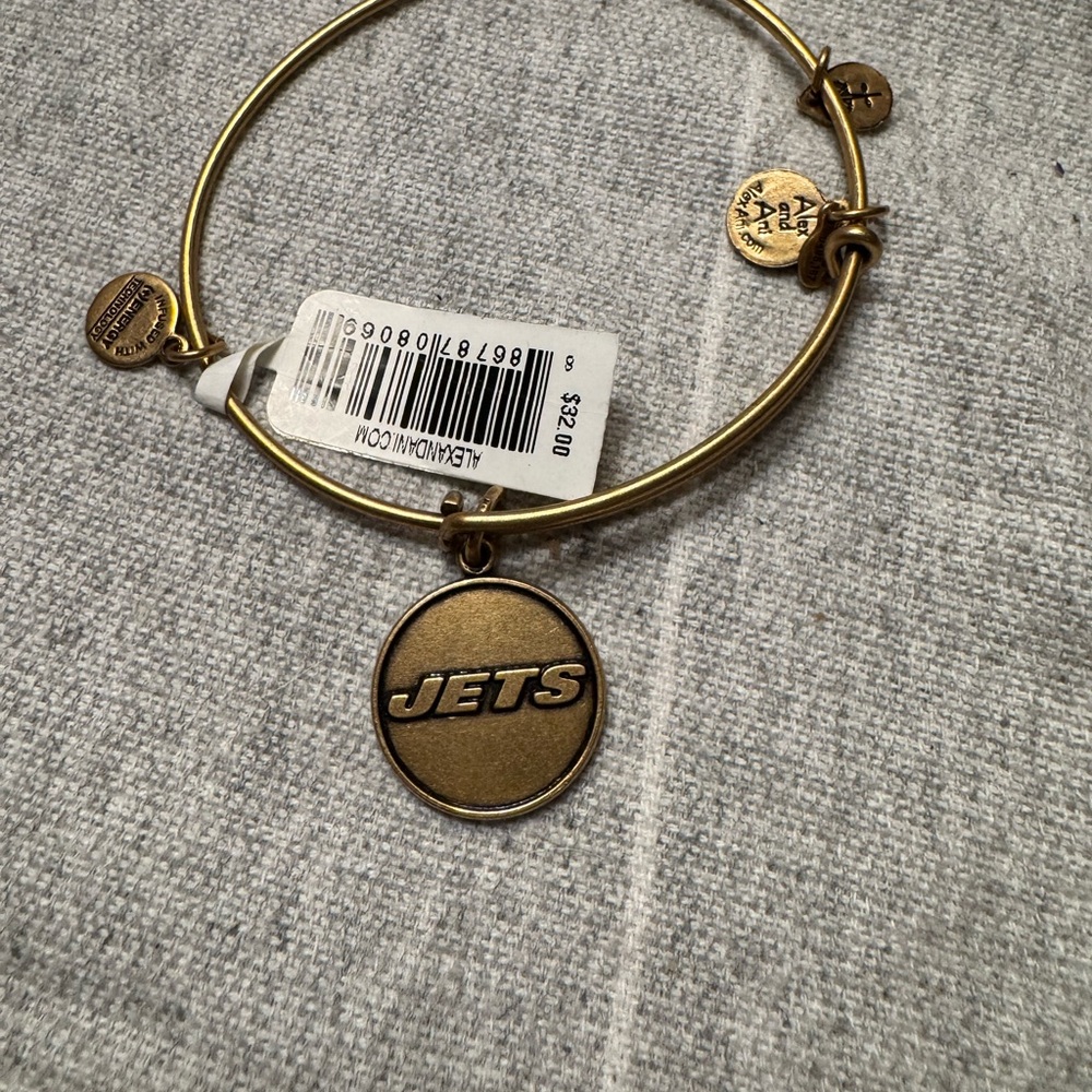 Alex and Ani Gold Jets Charm Bracelet